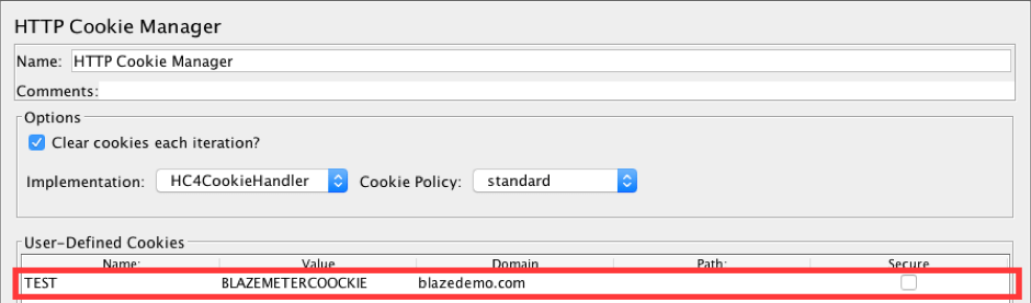 jmeter cookie testing