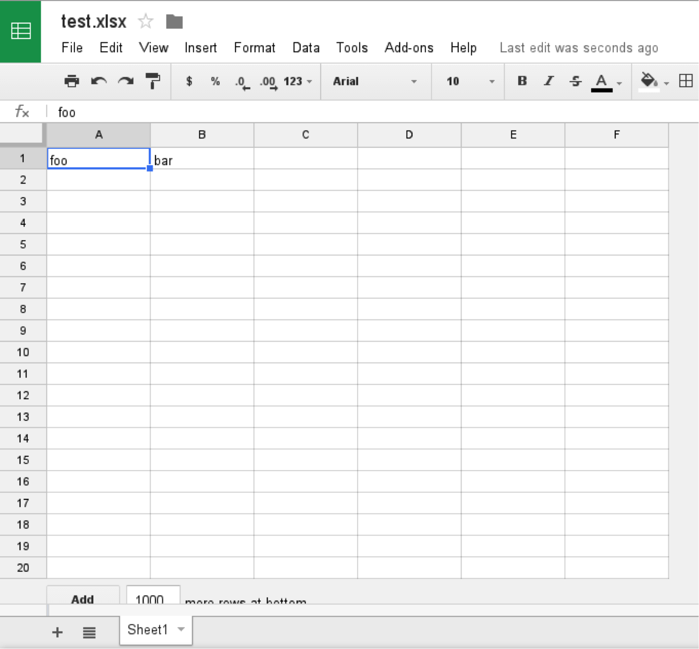 test.xlsl example