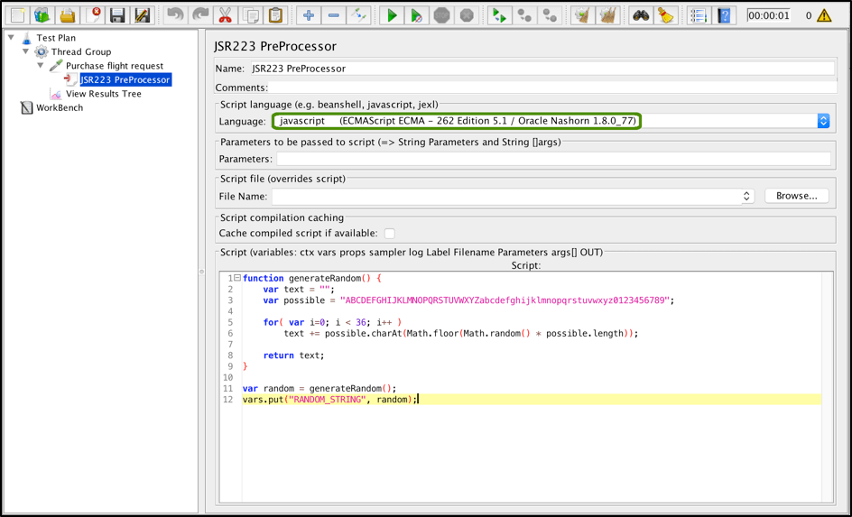 jmeter jsr2233 preprocessor